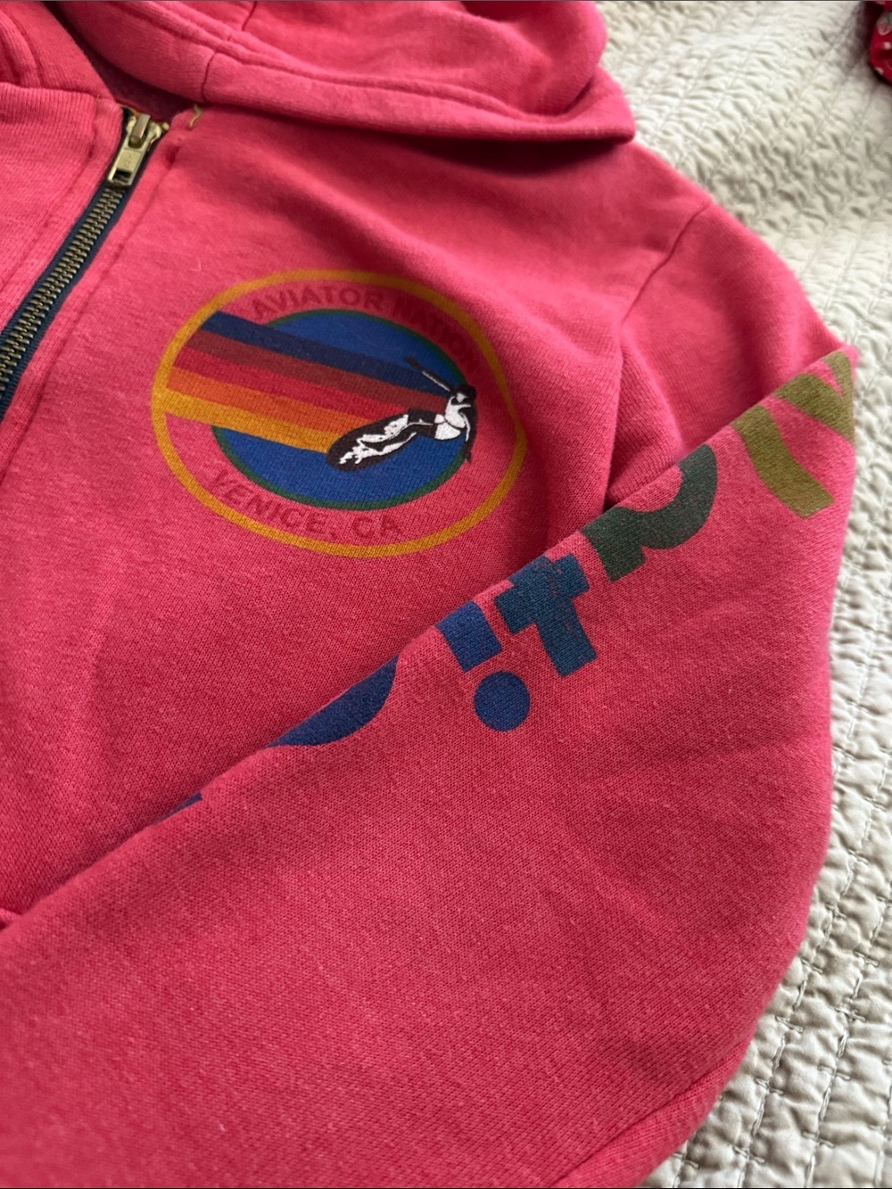 Aviator nation - 14 Red Full Zip Hoodie - Picture 2 of 10